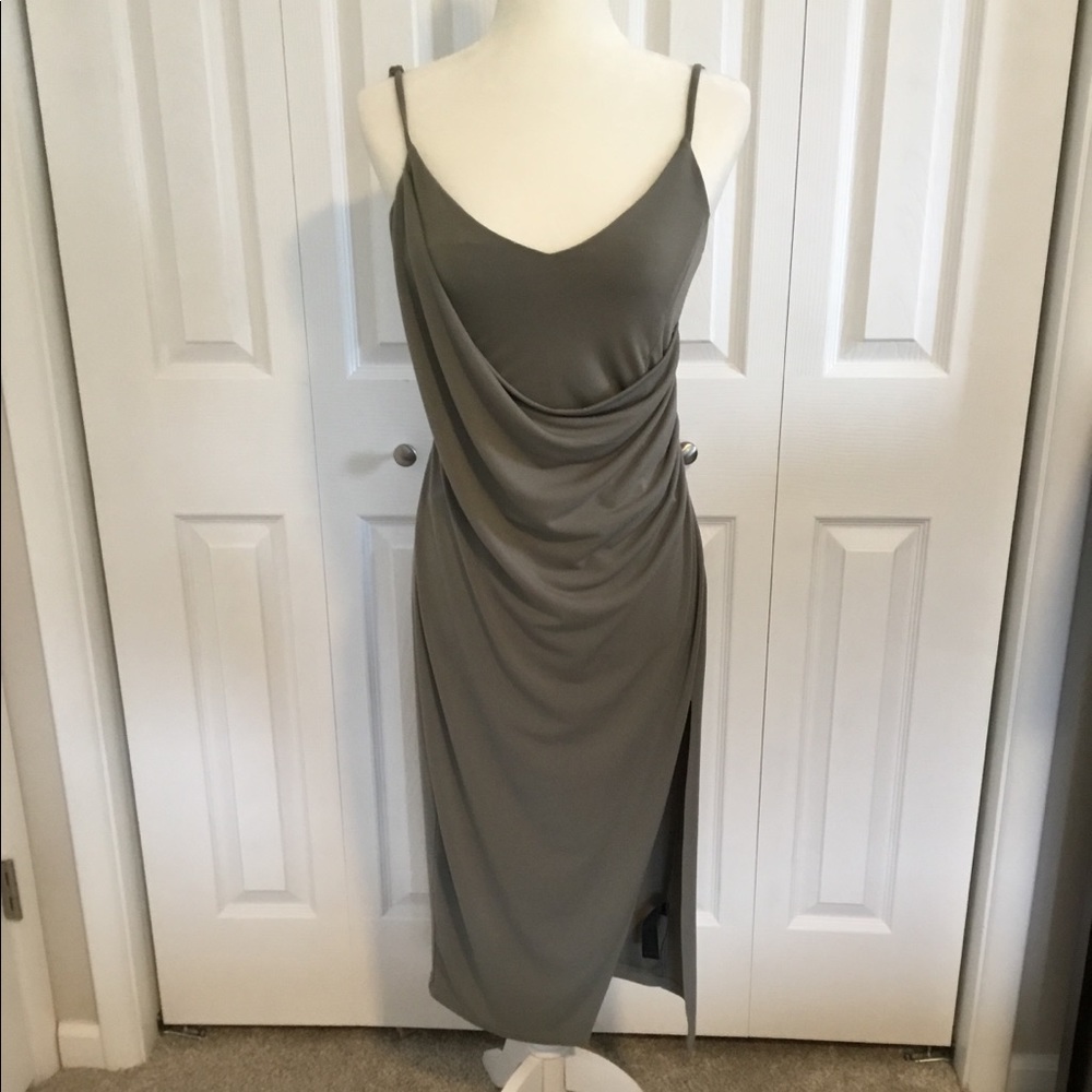 ASOS Sexy Spaghetti Strap Slinky Midi Dress 4/6